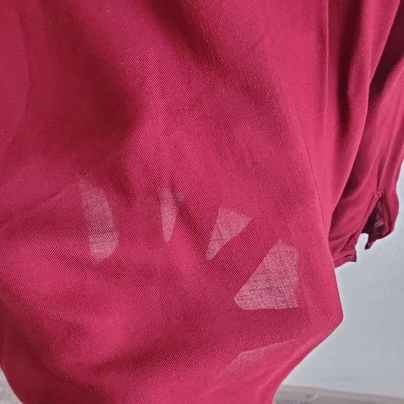 Bella Dahl Collarless Tie Waist Shirt - Picture 4 of 6